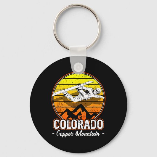 Copper Mountain Colorado Snowboarding Sleutelhanger (Voorkant)