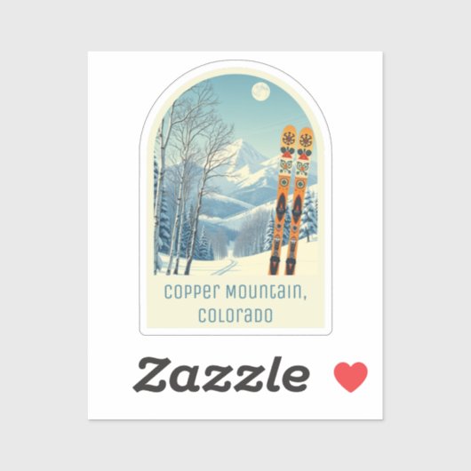Copper Mountain Colorado souvenir skigebied Sticker (Vel)