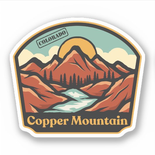 Copper Mountain, Colorado Sticker (Voorkant)