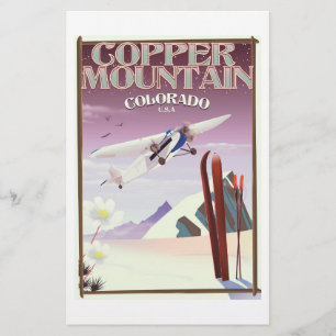 Copper Mountain Colorado vintage poster Briefpapier