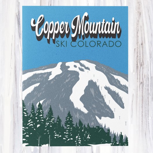 Copper Mountain Ski Area Colorado  Briefkaart