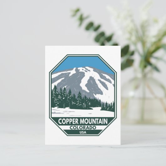 Copper Mountain Ski Area Colorado Briefkaart (Staand voorkant)