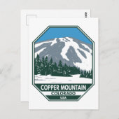Copper Mountain Ski Area Colorado Briefkaart (Voorkant / Achterkant)