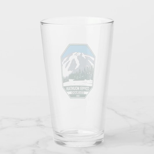 Copper Mountain Ski Area Colorado Glas (Achterkant)