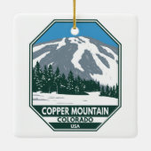 Copper Mountain Ski Area Colorado Keramisch Ornament (Achterkant)