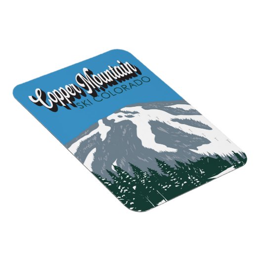 Copper Mountain Ski Area Colorado  Magneet (Rechterzijde)