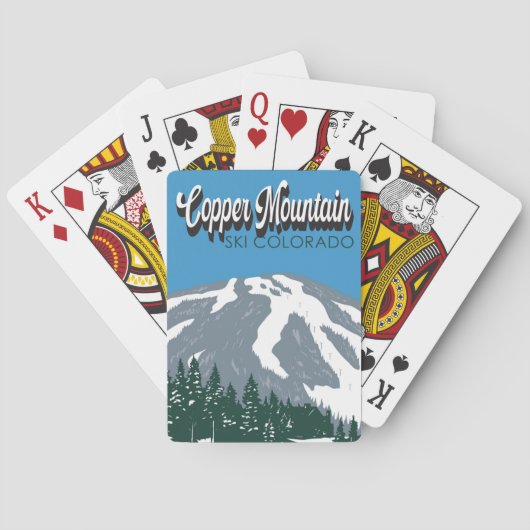 Copper Mountain Ski Area Colorado Pokerkaarten (Achterkant)