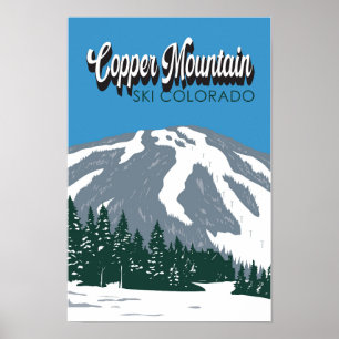 Copper Mountain Ski Area Colorado  Poster