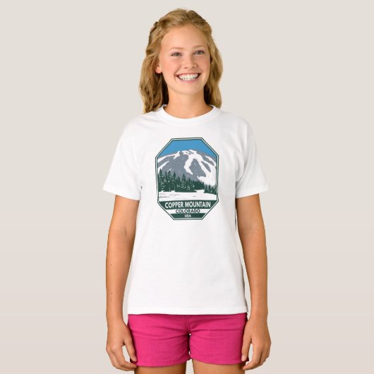 Copper Mountain Ski Area Colorado T-shirt (Voorkant volledig)