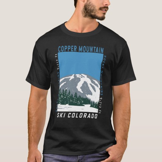 Copper Mountain Ski Area Colorado  T-shirt (Voorkant)