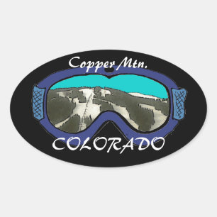 Copper Mtn Colorado blue snow goggle sticker
