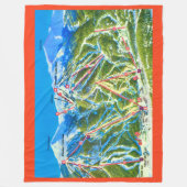 Copper Mtn Ski Slopes Fleece Blanket Deken (Voorkant)