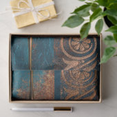 Copper Patina en Turquoise Grecian Metallic Tissuepapier (Geschenk)