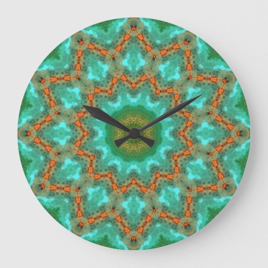Copper Patina Mandala 06308-1 Grote Klok (Voorkant)