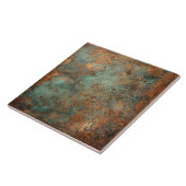 Copper Patina Metallic Rustic Tegeltje (Zijkant)