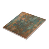 Copper Patina Metallic Rustic Tegeltje (Zijkant)