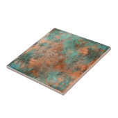 Copper Patina Metallic Rustic Tegeltje (Zijkant)