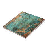 Copper Patina Metallic Rustic Tegeltje (Zijkant)