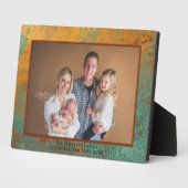 Copper Patina Persoonlijke naam Foto Plaque Fotoplaat (Zijkant)