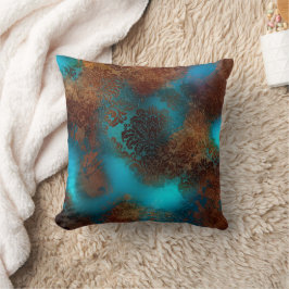 Copper Patina Rusted Damask Kussen