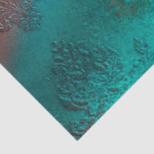 Copper Patina Rusted Damask Tissuepapier (Detail)