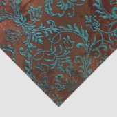 Copper Patina Rusted Damask Tissuepapier (Detail)