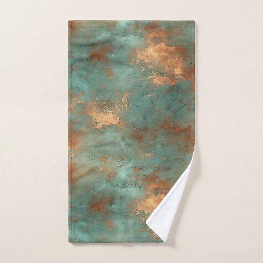 Copper Patina Rustic Metallic Bad Handdoek (Handdoek)