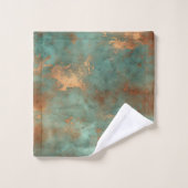Copper Patina Rustic Metallic Bad Handdoek (Wasdoekje)