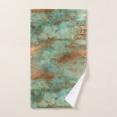 Copper Patina Rustic Metallic Bad Handdoek (Handdoek)