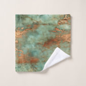 Copper Patina Rustic Metallic Bad Handdoek (Wasdoekje)