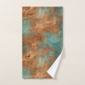 Copper Patina Rustic Metallic Bad Handdoek (Handdoek)