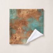 Copper Patina Rustic Metallic Bad Handdoek (Wasdoekje)