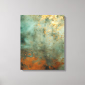 Copper Patina Rustic Metallic Canvas Afdruk (Voorkant)