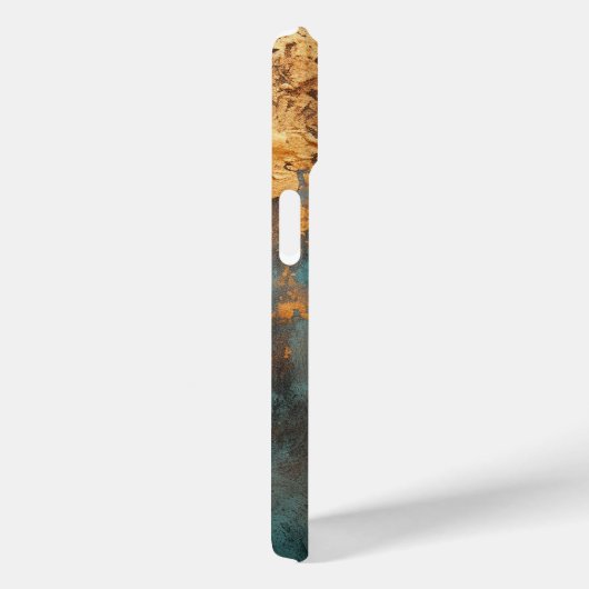 Copper Patina Rustic Metallic Case-Mate iPhone Case (Achterkant / Rechts)