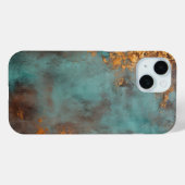 Copper Patina Rustic Metallic Case-Mate iPhone Case (Achterkant (horizontaal))