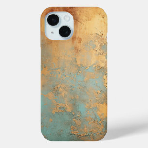 Copper Patina Rustic Metallic iPhone 15 Case