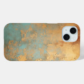 Copper Patina Rustic Metallic Case-Mate iPhone Case (Achterkant (horizontaal))