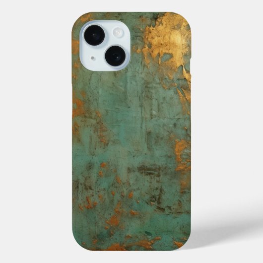 Copper Patina Rustic Metallic Case-Mate iPhone Case (Achterkant)