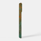 Copper Patina Rustic Metallic iPhone 15 Case (Rechterkant)