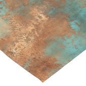 Copper Patina Rustic Metallic Korte Tafelloper (Hoek)
