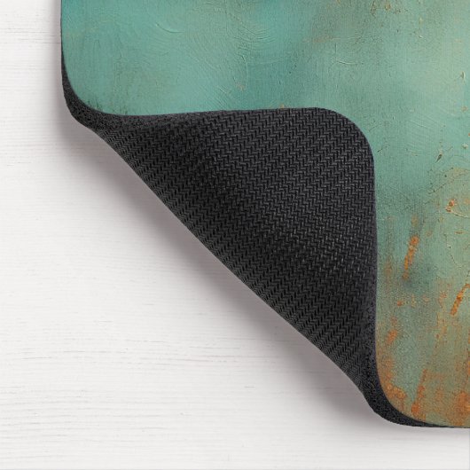 Copper Patina Rustic Metallic Muismat (Hoek)