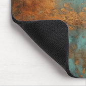 Copper Patina Rustic Metallic Muismat (Hoek)