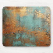 Copper Patina Rustic Metallic Muismat (Voorkant)