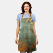 Copper Patina Rustic Metallic Schort (Gedragen)