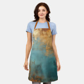 Copper Patina Rustic Metallic Schort (Gedragen)