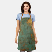 Copper Patina Rustic Metallic Schort (Gedragen)