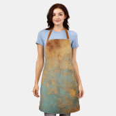 Copper Patina Rustic Metallic Schort (Gedragen)