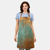 Copper Patina Rustic Metallic Schort (Gedragen)