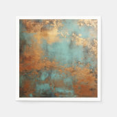 Copper Patina Rustic Metallic Servet (Voorkant)