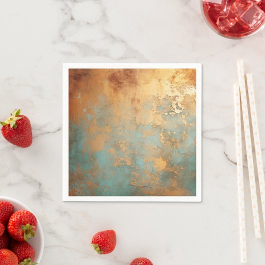 Copper Patina Rustic Metallic Servet (Insitu)